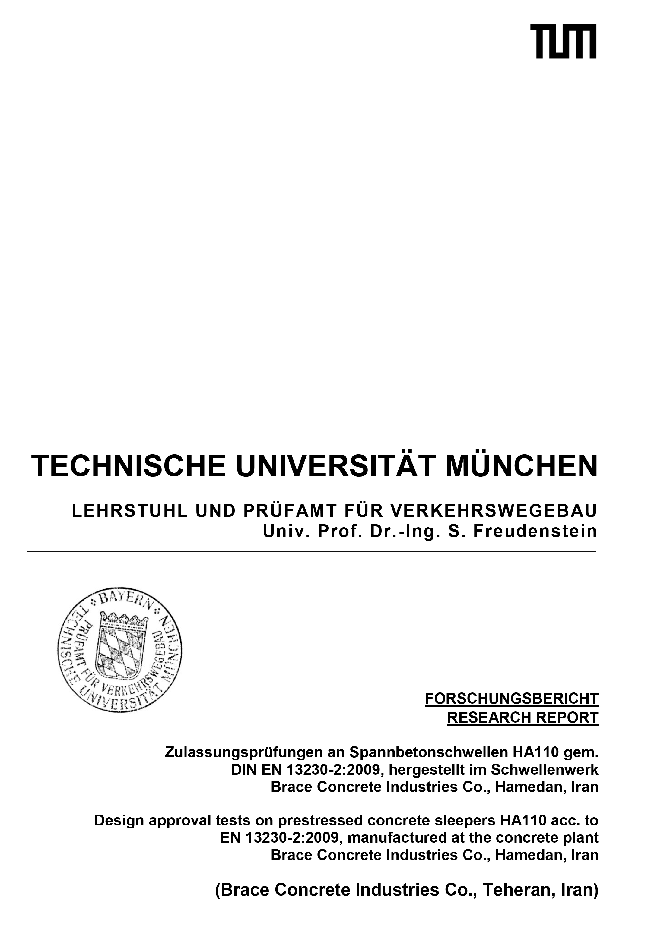 Certificate Of University of Munich – HA110